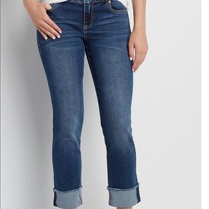 👖Straight Leg Cuffed Ankle Jean👖